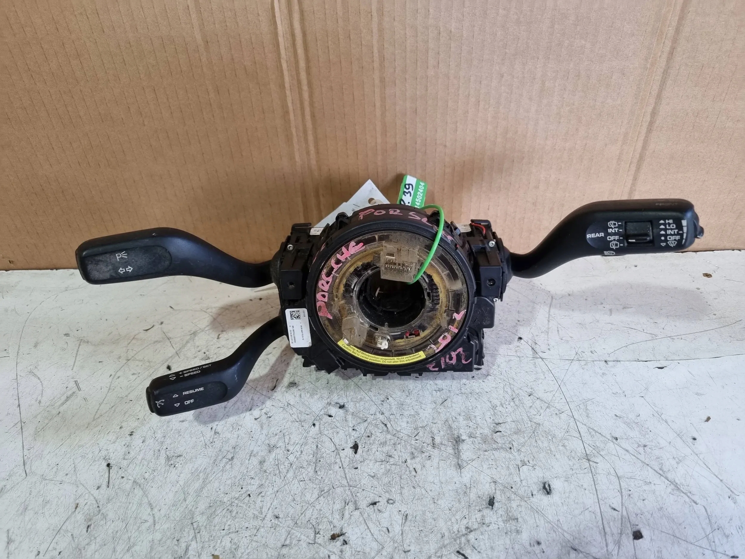 steering wheel levers and controls control ring 7P5953507FE PORSCHE CAYENNE II 7P5