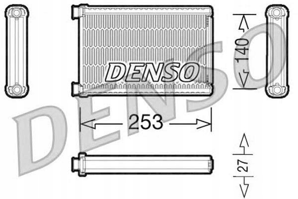 Denso Ohřívač (253X140X27) Bmw 1 (E81) 1 (E82)