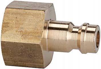 

Króciec nypel mosiężny złączka wtykowa gw wewn 1/4