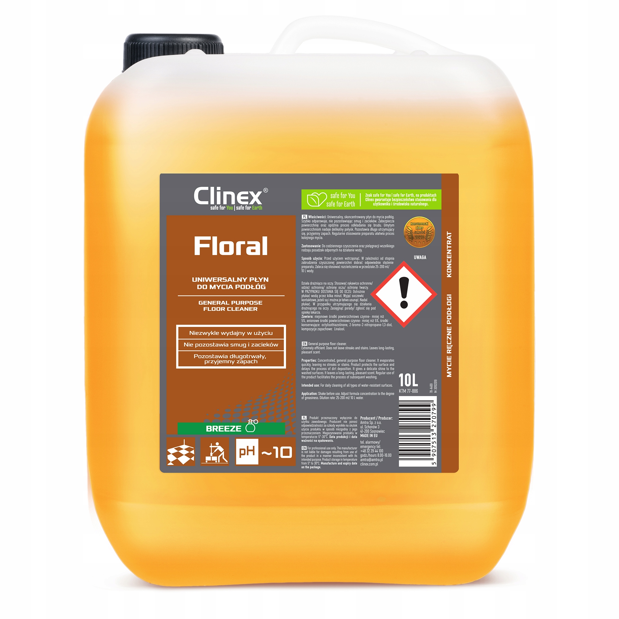 

Clinex Floral Breeze 10L Płyn Do Mycia Podłóg
