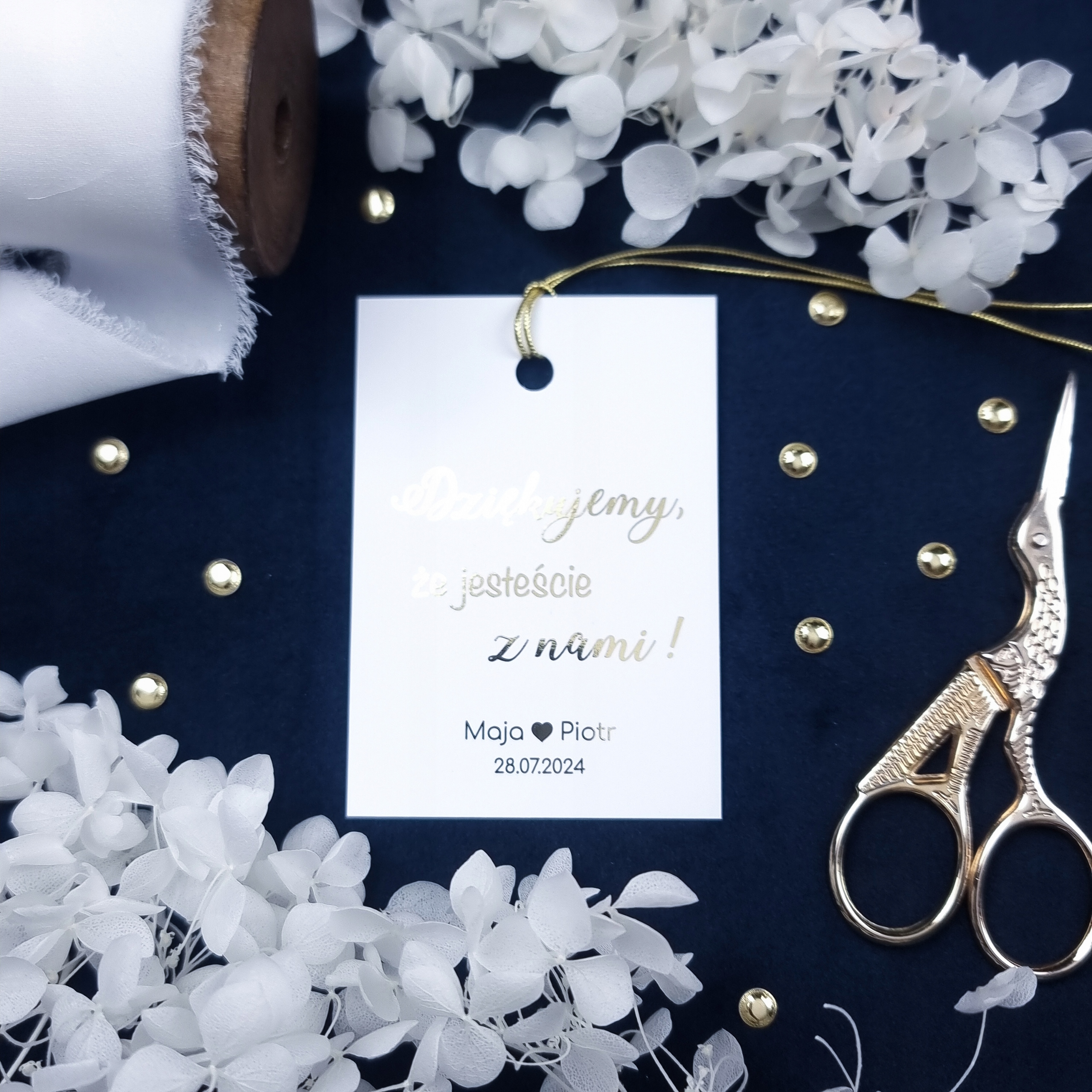 Zawieszki na butelki ZŁOCONE - 30 SZTUK Liczba sztuk 30 szt.