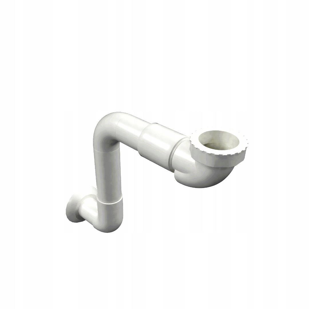 EXCELLENT Syfon niski Biały do umywalek