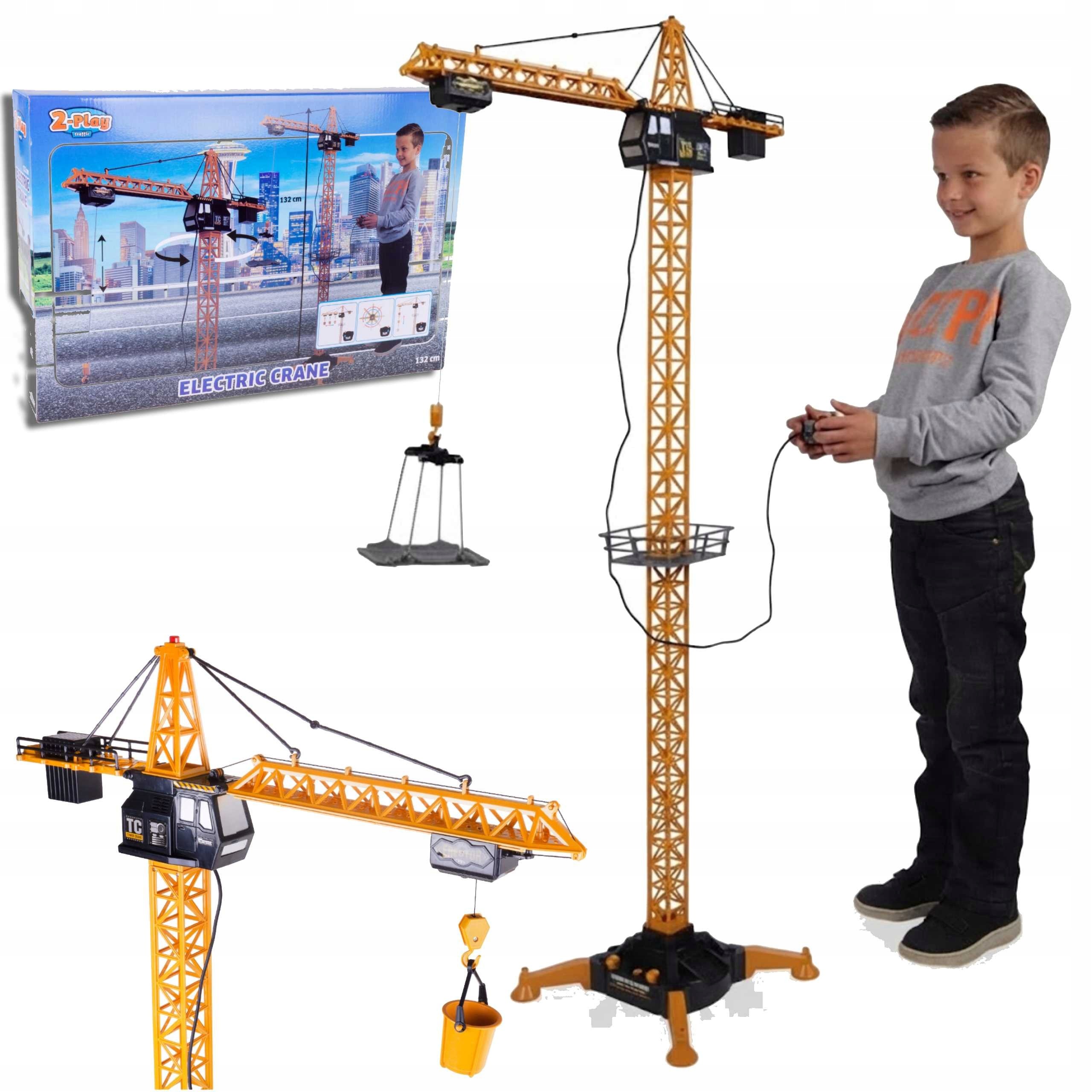 Dźwig Żuraw Z Pilotem Sterowany Na Kabel 132 CM