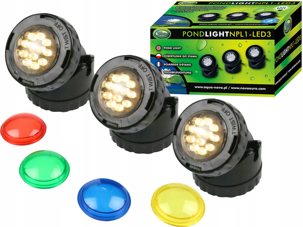 AQUA NOVA NPL1-LED3 Oświetlenie do oczka wodnego