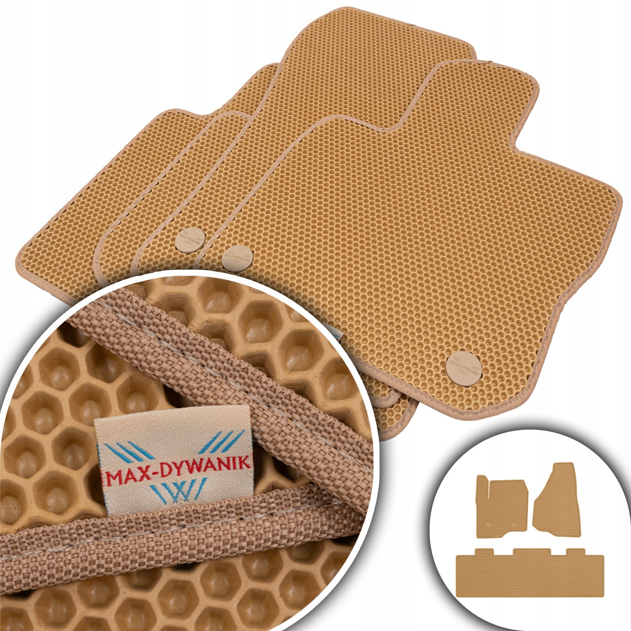 Ford F-250 Duty Long 2011-2016 Koberce Eva Eternity Béžové Honey