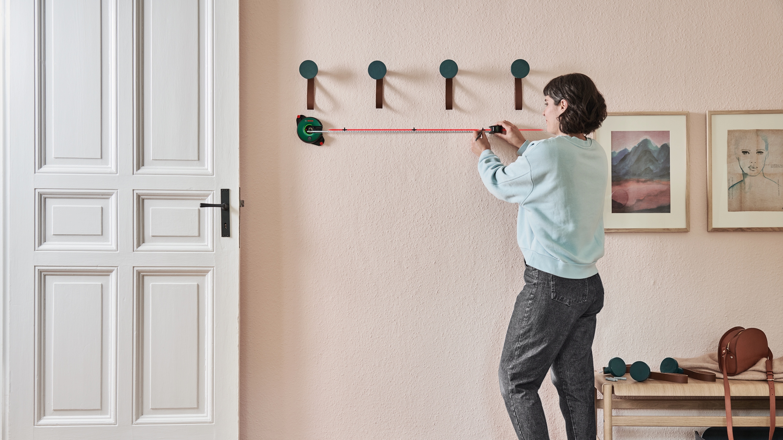 BOSCH ATINO LASER LINIOWY 1,7m + TAŚMA MIERNICZA Kod producenta 0603663A00