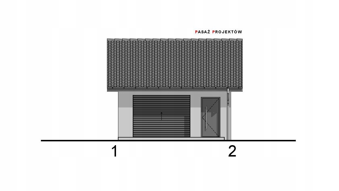 PROJEKT GARAŻU JEDNOSTANOWISKOWEGO G15 Marka inna
