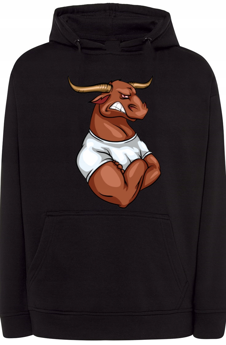 Pánská módní býková mikina s kapucí s potiskem r.XL