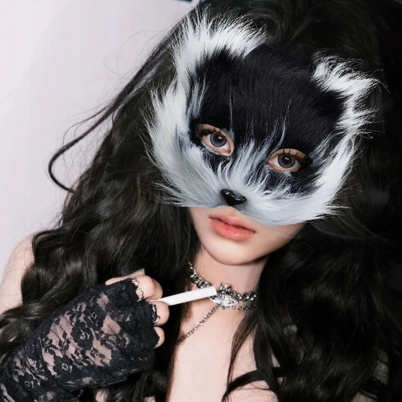 MASKA KOTA LISA WILKA THERIAN FURRY SZTUCZNE FUTRO KOSTIUM ZWIERZAK COSPLAY