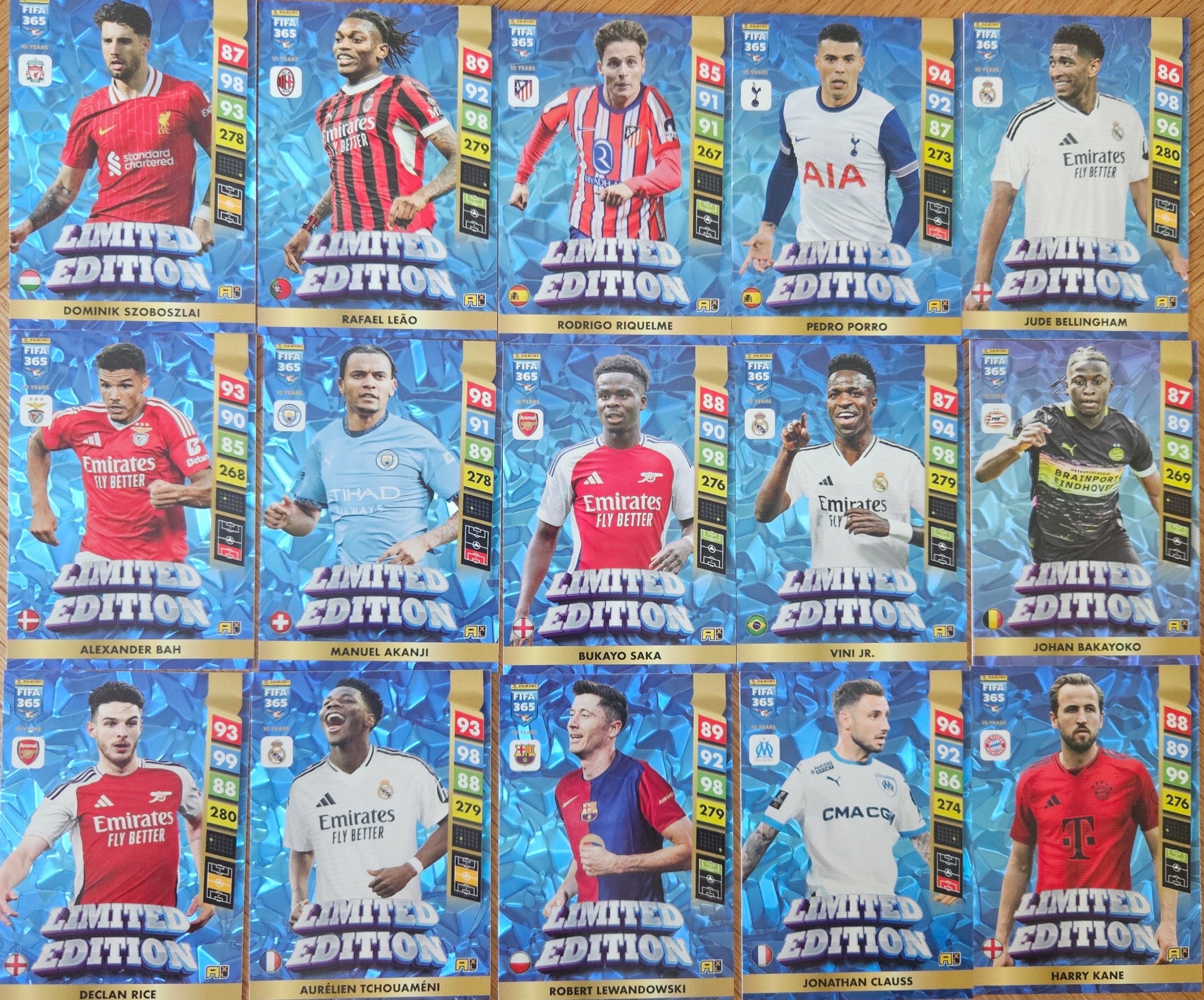 Sada 20 karet Limited Edition – Fifa 365 2025