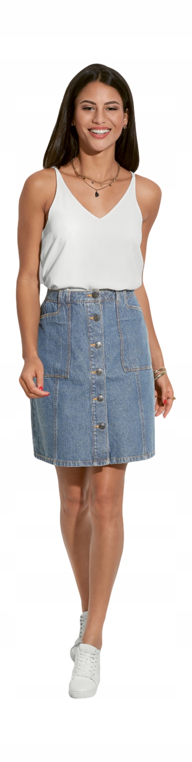 

Spódnica Damska Jeans bawełna Niebieska *M