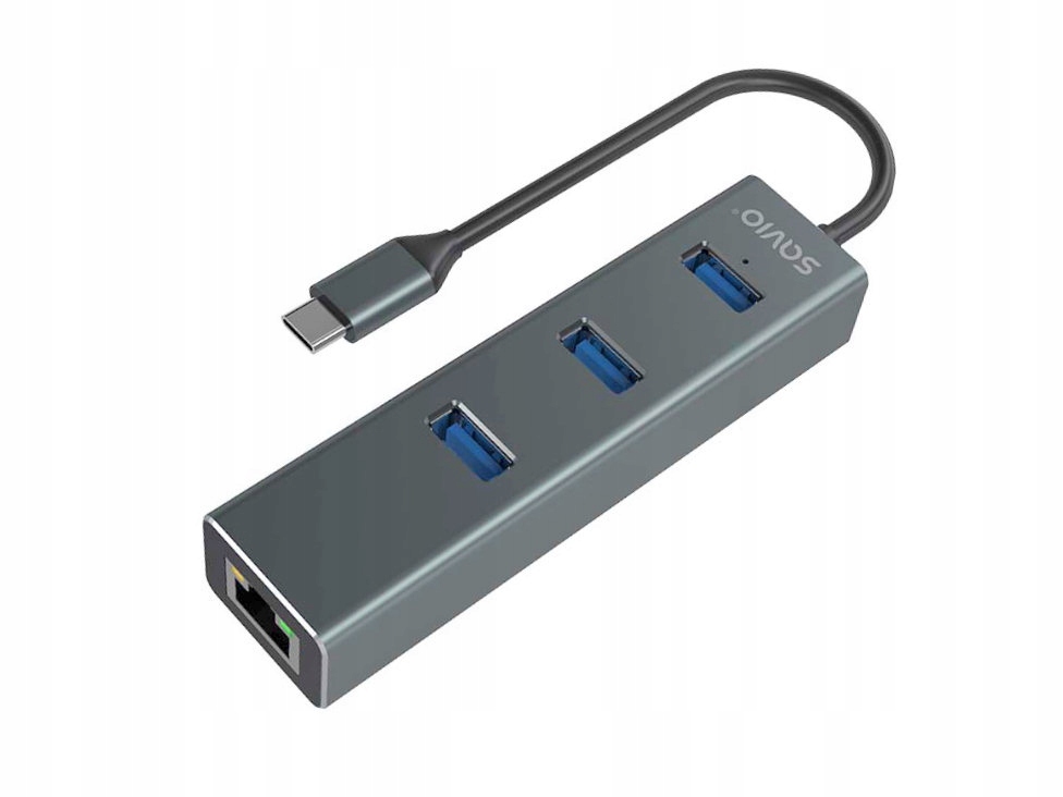 Síťová karta Usb-c 3.1 Lan 1Gbit rozbočovač Usb-a 3.1 (x1ks)