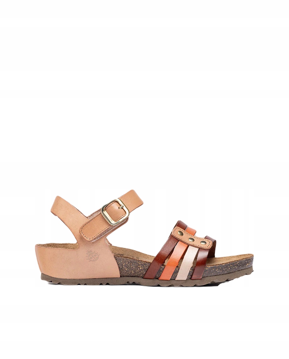 Dámské sandály na klínku Yokono MONACO-051 Vaquetilla Multi Carne 39,