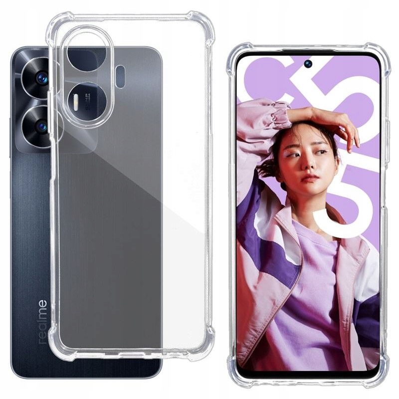 

Etui Anti Shock Pancerne do Realme C55 bezbarwne