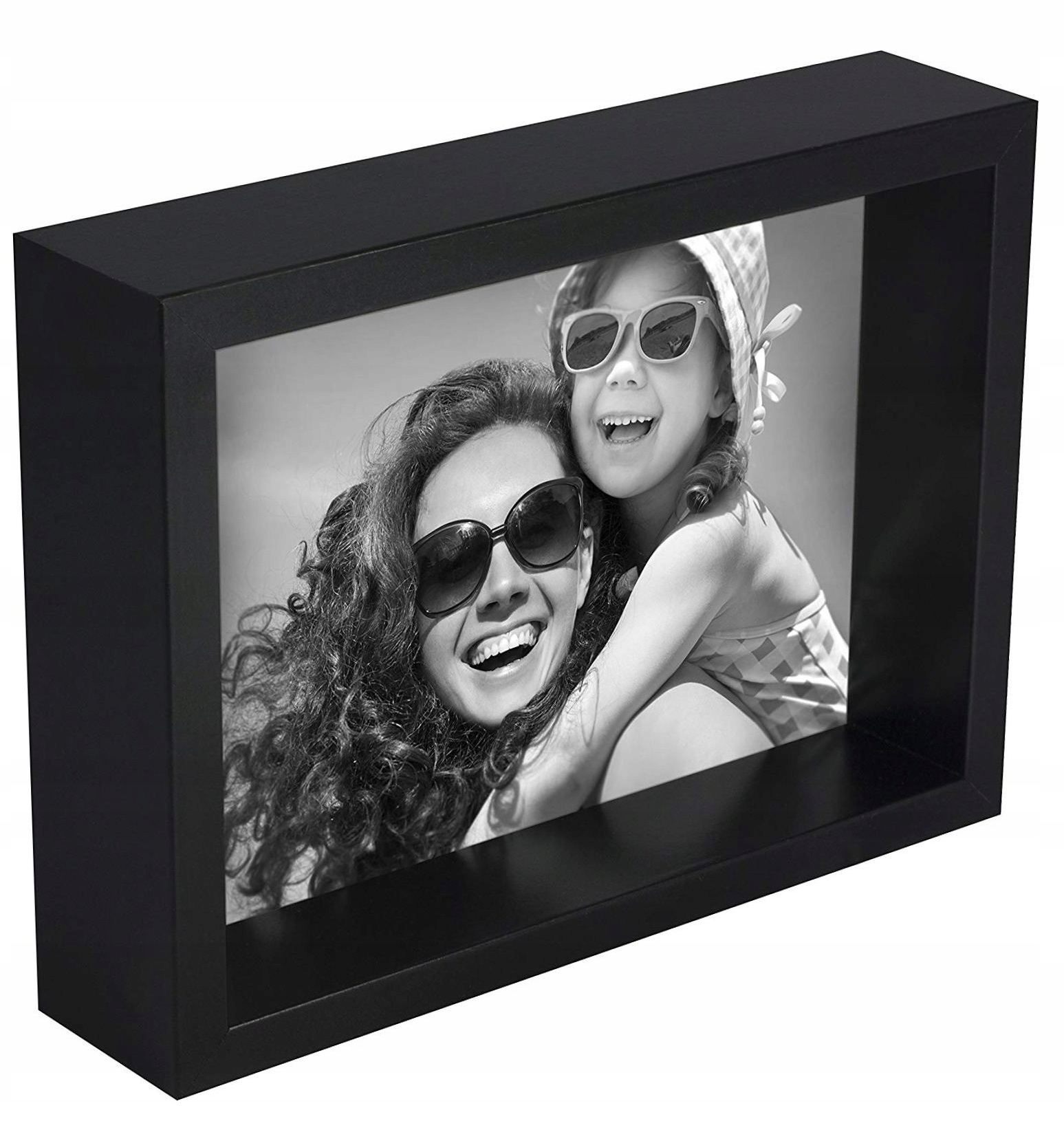 

Ramka foto na zdjęcie box głęboka 13x18 cm czarna