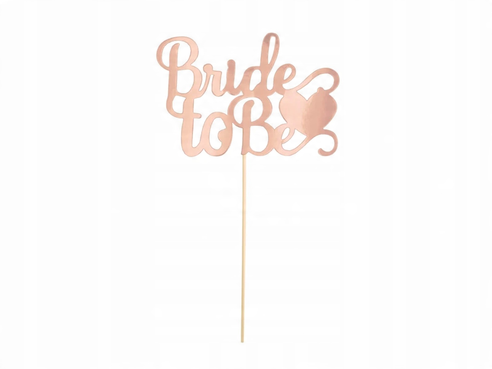 

Topper na tort Bride to be różowe złoto Panieński