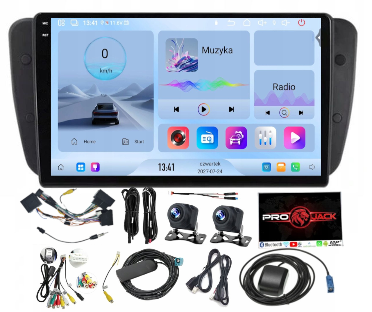 Rádio Navigácia Carplay Gps Android Seat Ibiza 6J 2008-17 4GB 64GB Sim