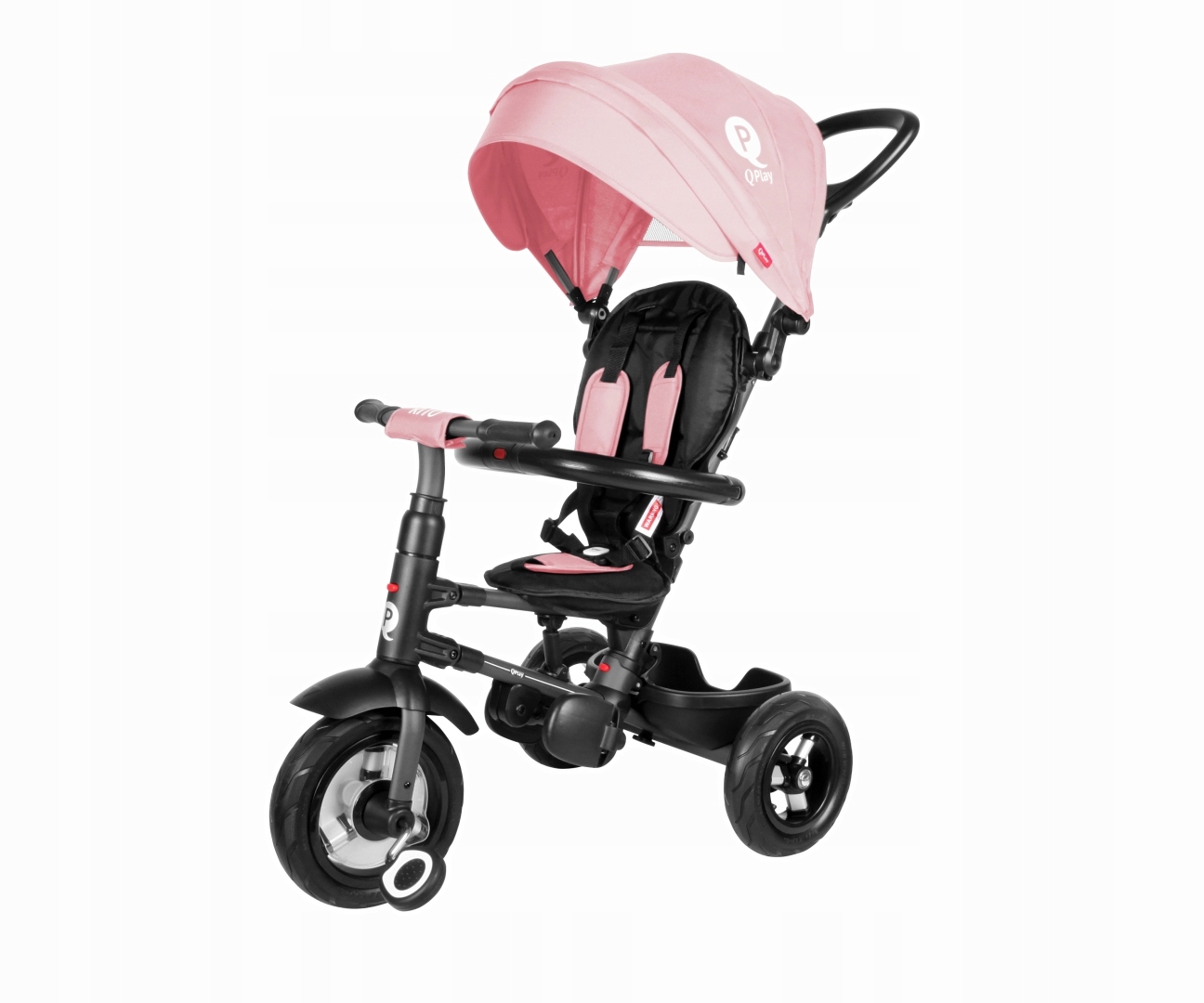 Milly Mally 5692 Qplay Rowerek trójkołowy Rito Rubber pink