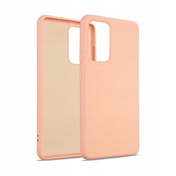 Beline Etui Silicone Samsung S21 Ultra różowo-złoty/rose gold