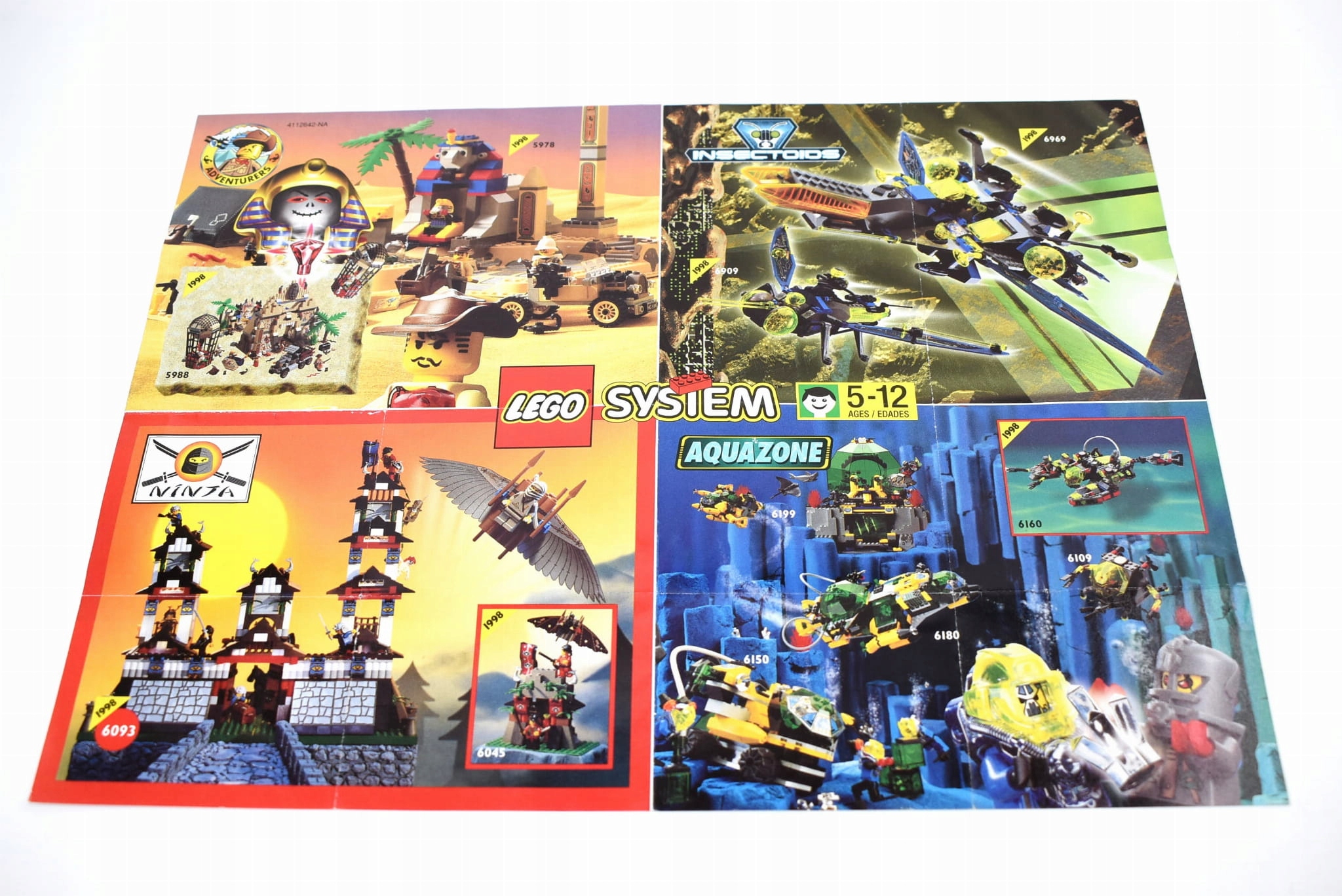 LEGO plakat ulotka Adventurers Insectoids Ninja Aquazone [1998] A4 USA
