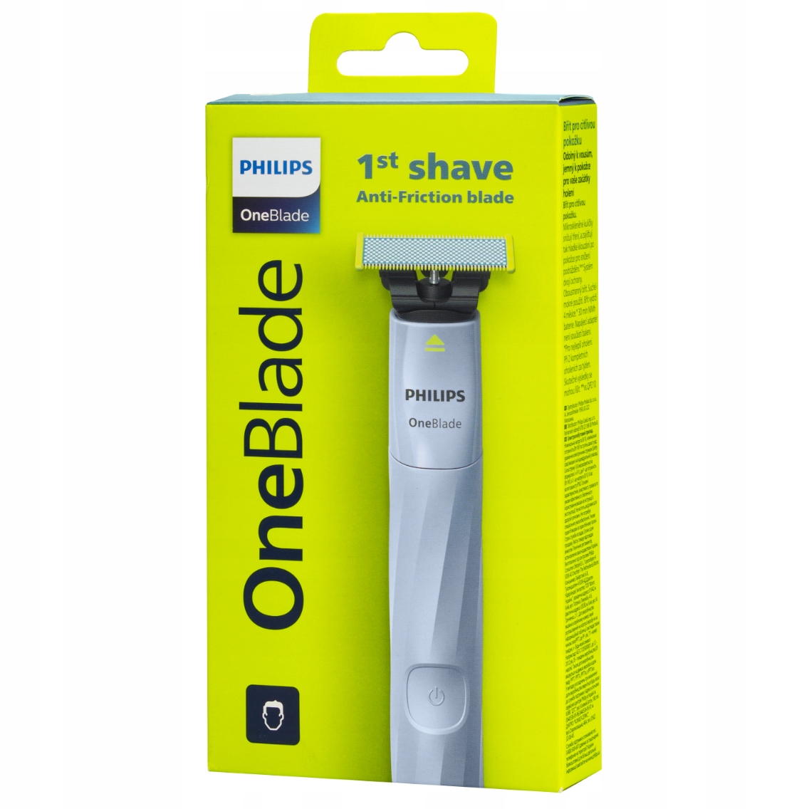 GOLARKA PHILIPS ONEBLADE FIRST SHAVE TRYMER OSTRZE DO SKÓRY WRAŻLIWEJ ETUI Kod producenta QP1234/20