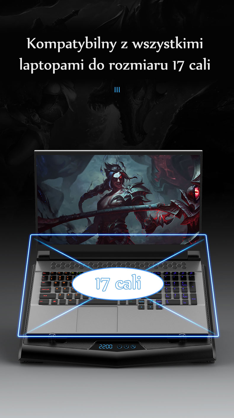 PODSTAWKA PODKŁADKA CHŁODZĄCA POD LAPTOP-A 12-17' Stan opakowania oryginalne