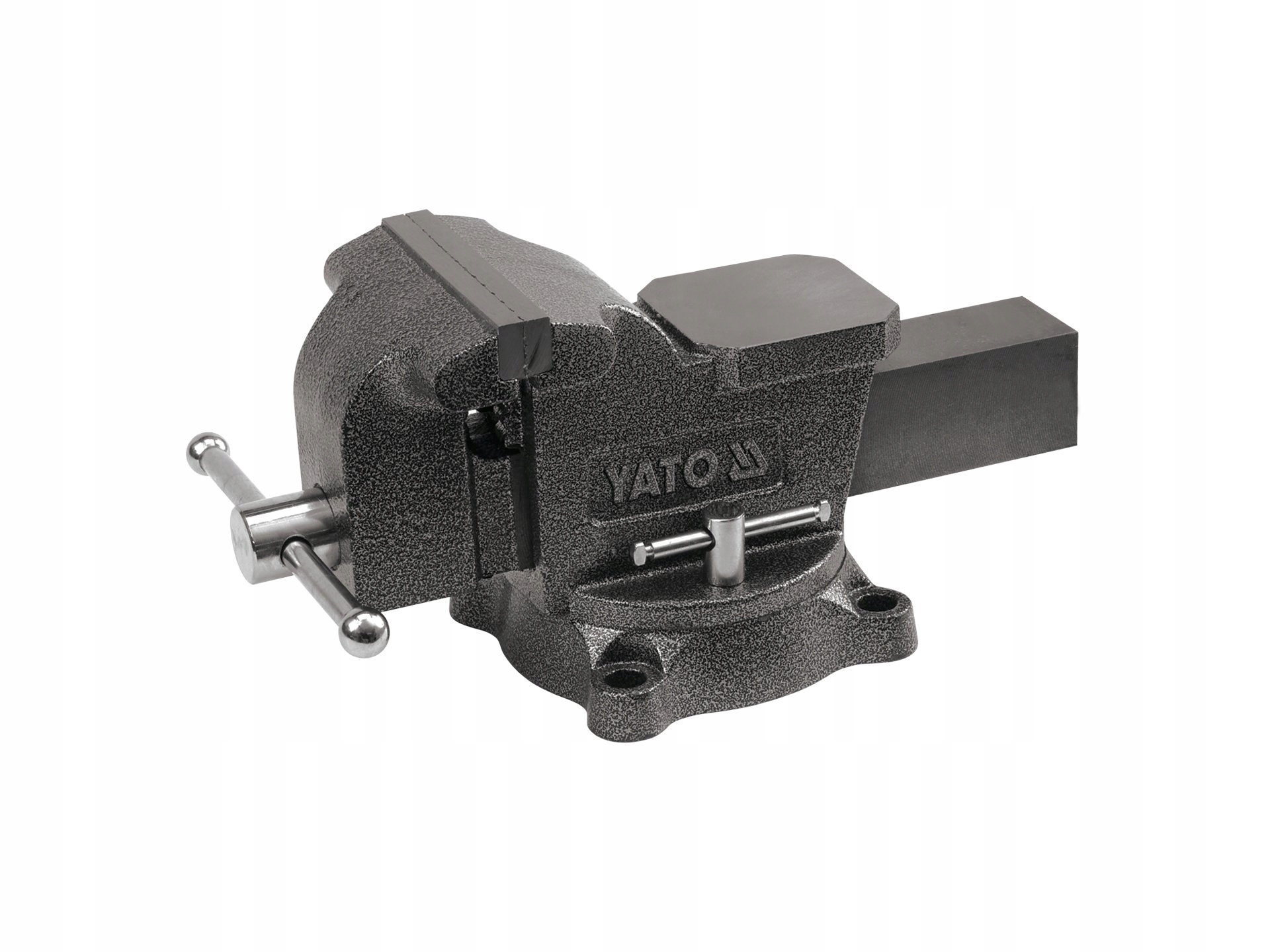 Otočný Litinový Zámečnický Svěrák 125 MM Ocelové Čelisti 10 Kg Yato