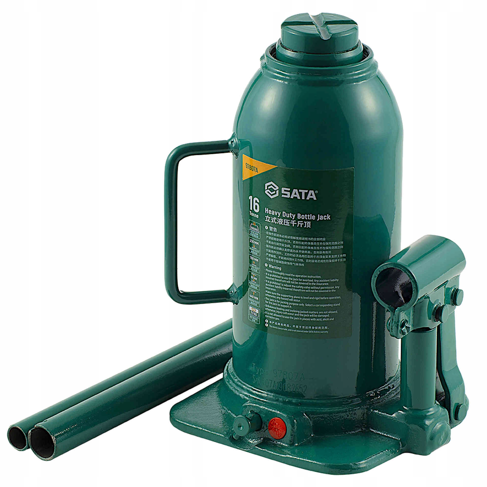 Hydraulický stĺpikový zdvihák na fľaše 16T Sata
