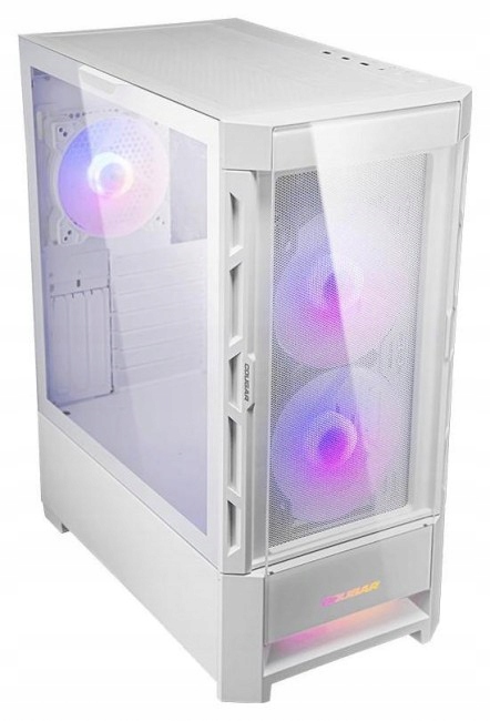 COUGAR Obudowa Duoface RGB, Midi Tower, Biała — 10