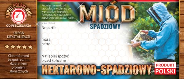 

Etykiety na miód nektarowo-spadziowy E1288