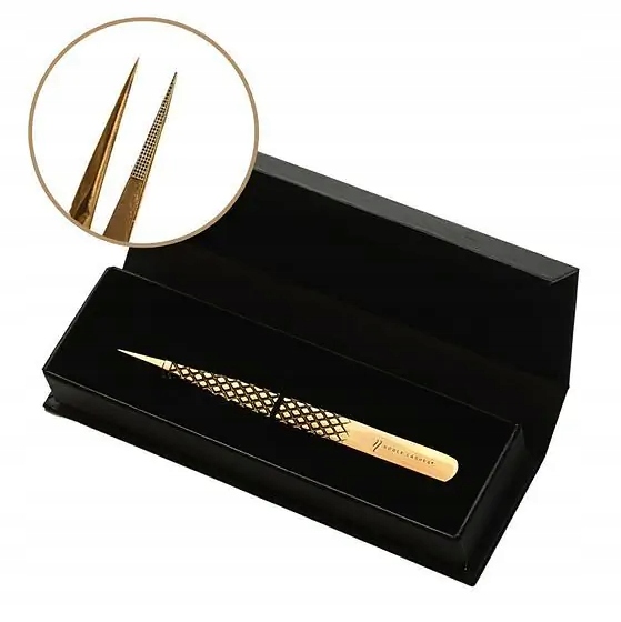 Pinzeta na řasy Noble Gold Pro 6