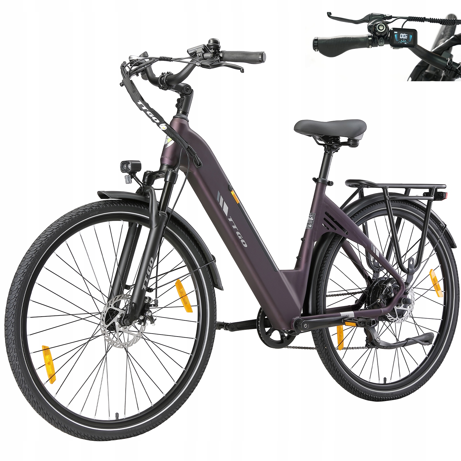 28palcové elektrokolo Ttgo C3 Se City bike 36V18AH 250W 120KM 25km/h 2026 nový