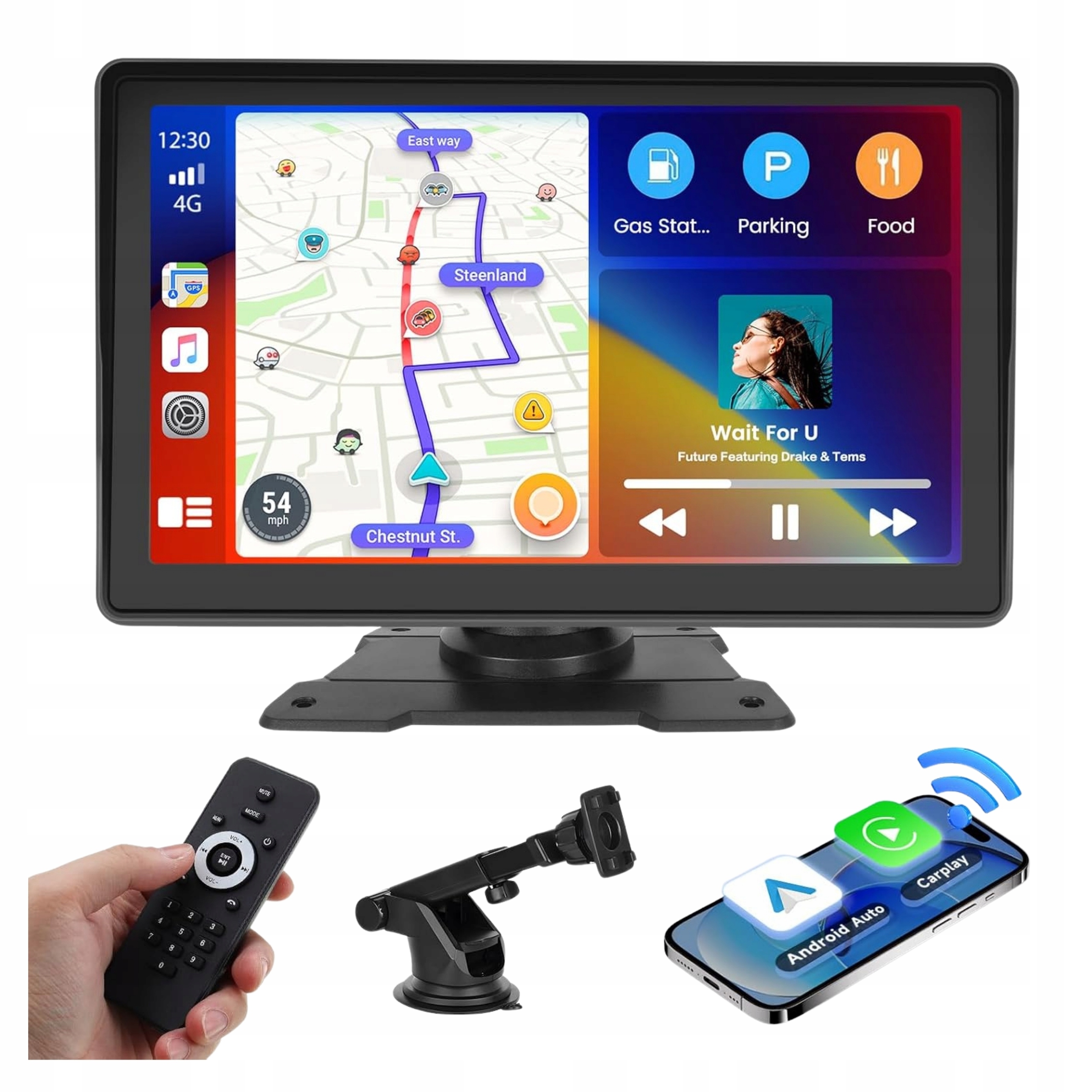 Automobilové rádio CarPlay Android Auto 7" Bluetooth Fm MirrorLink 12-24V