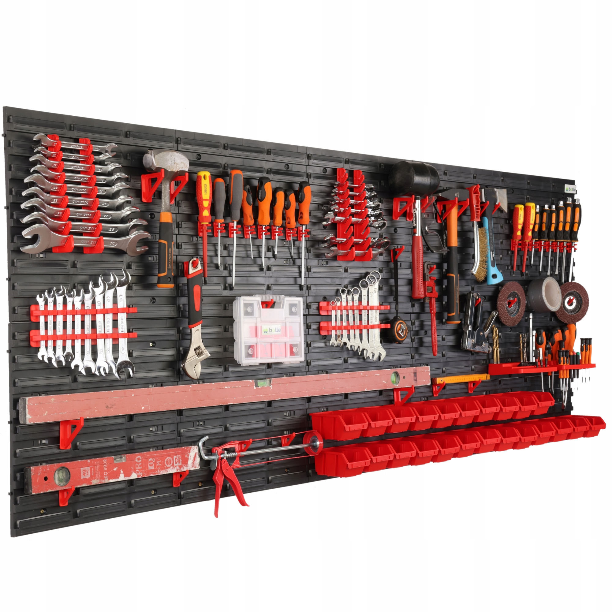 Dílenská Tabule Na Nářadí Stěna 200x80CM 23 Kuwety Garáž Úchytky