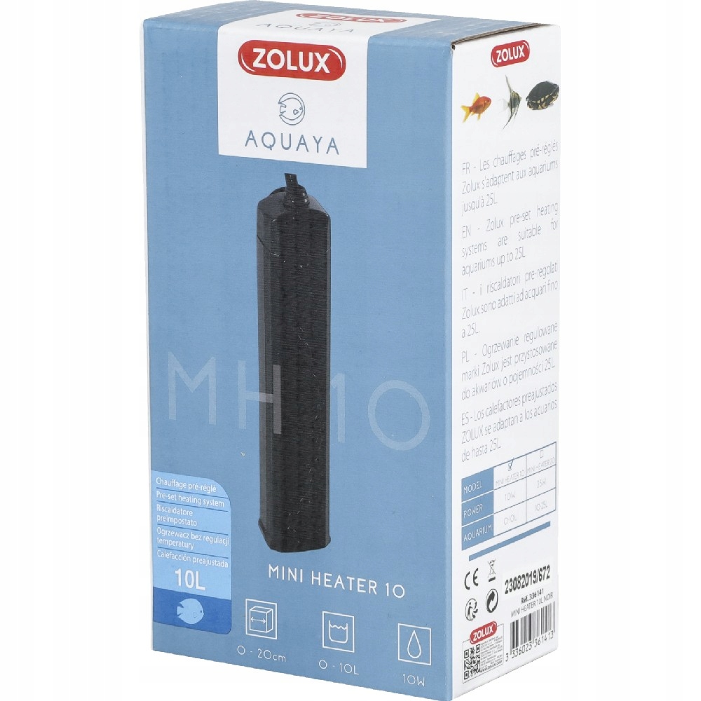 Levně Zolux Aquaya Mini Heater 10 W ohřívač na akvárium.0-10 l kol. černý (336141)