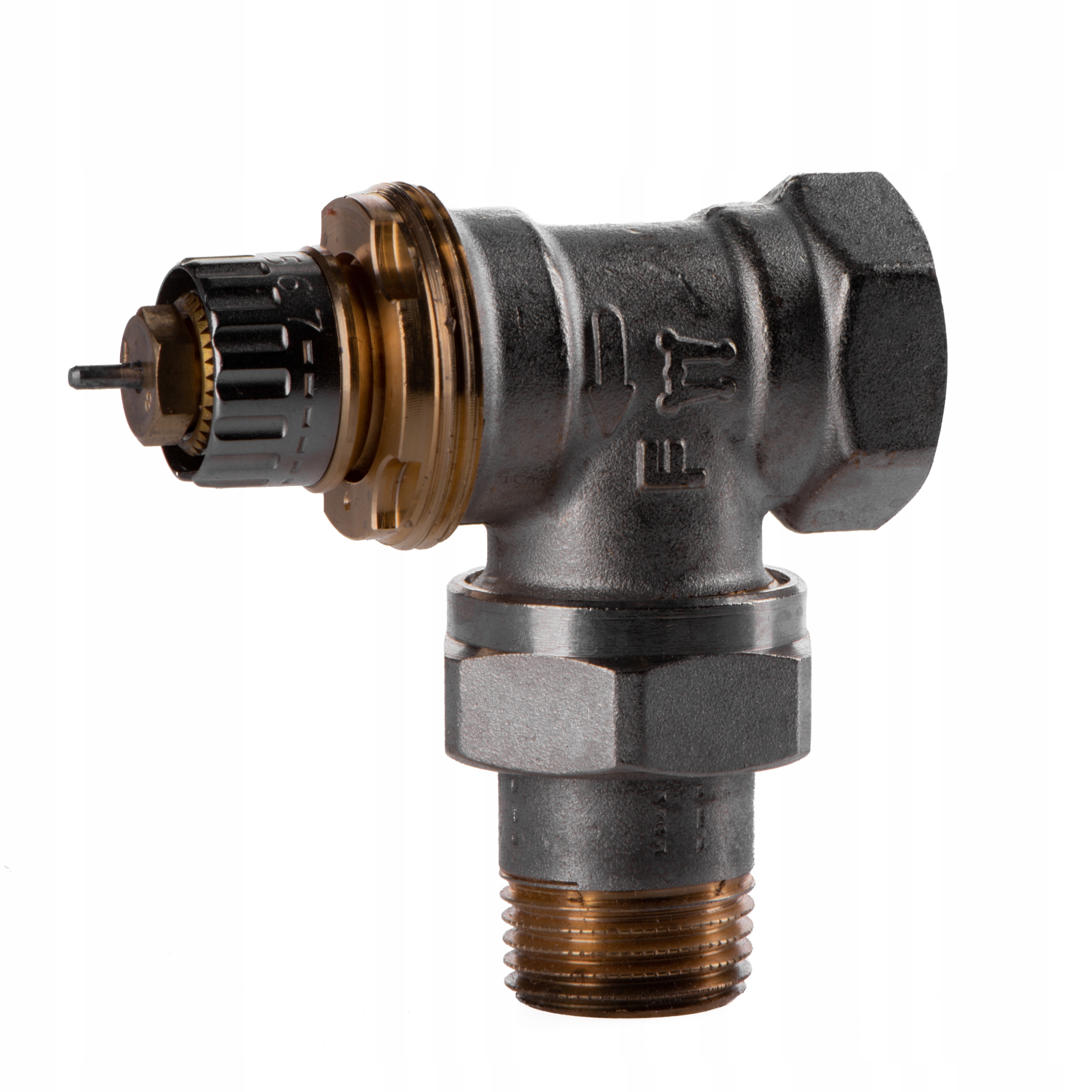 Zawór term. kątowy 1/2