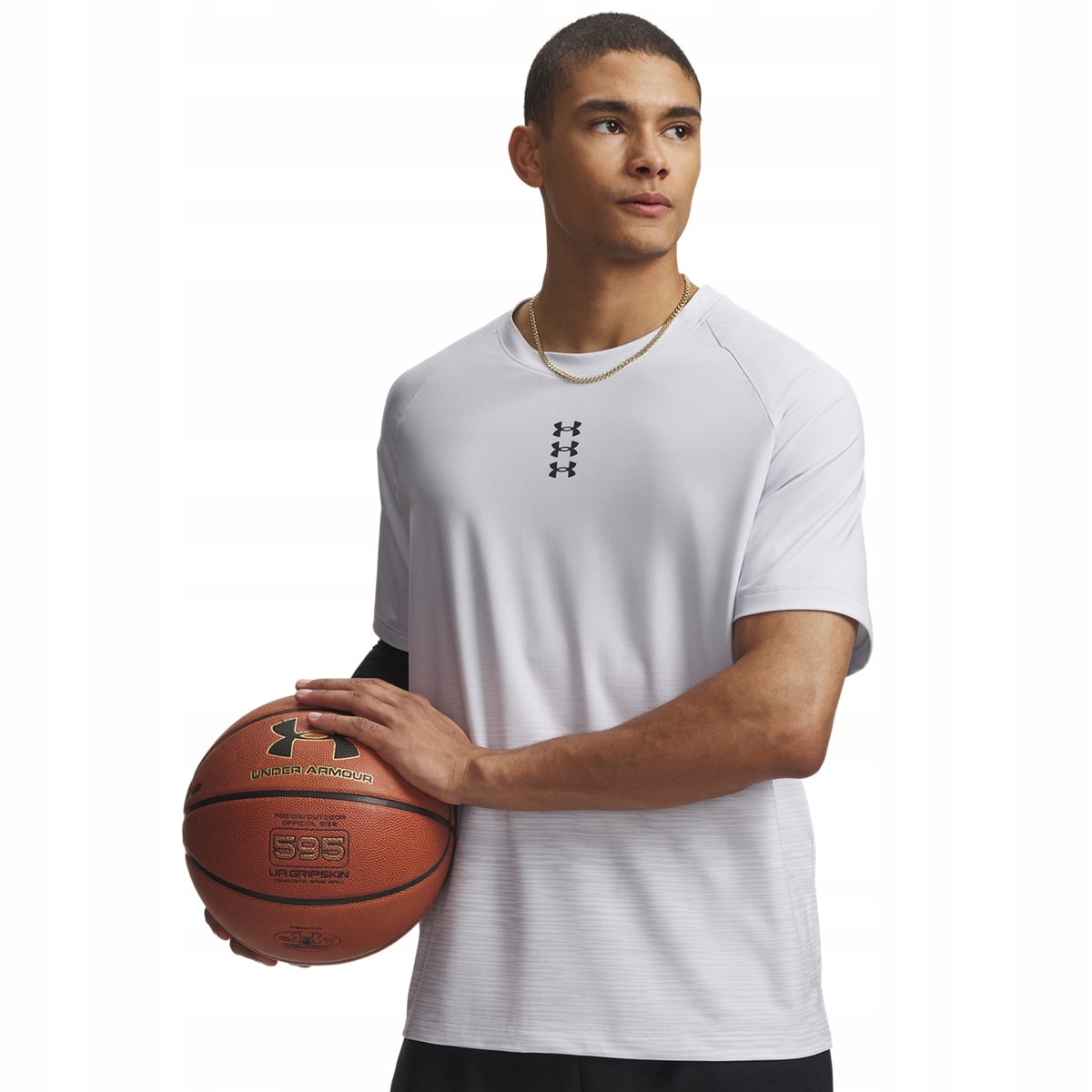 Męska koszulka od koszykówki Under Armour Hoops Ss Shooting Shirt XL
