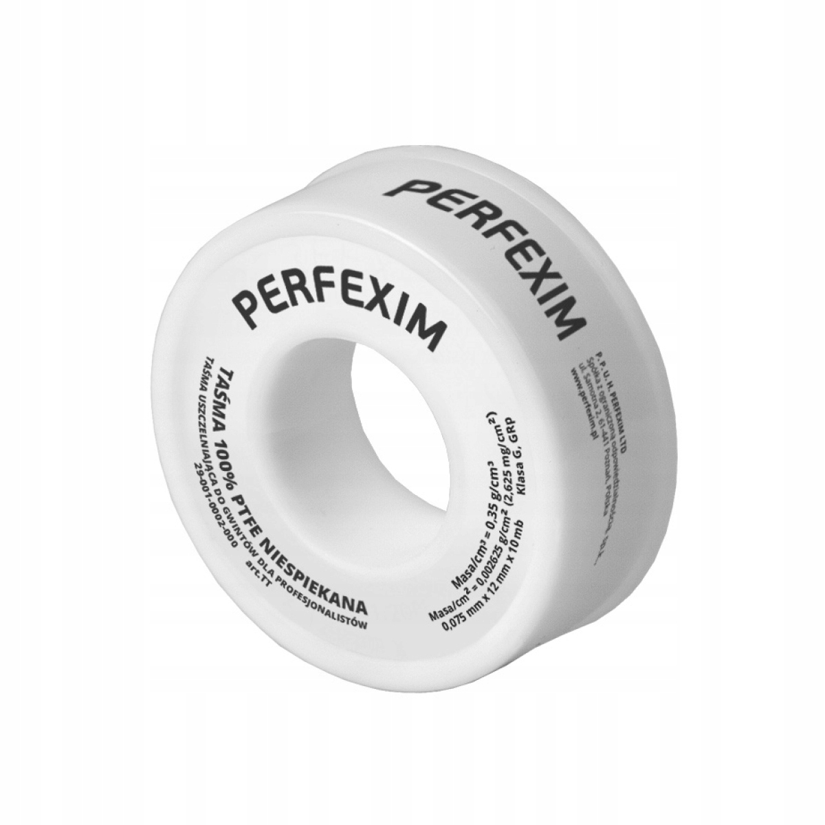 

Taśma teflonowa 0.2mmx19mmx15mb żółta Perfexim