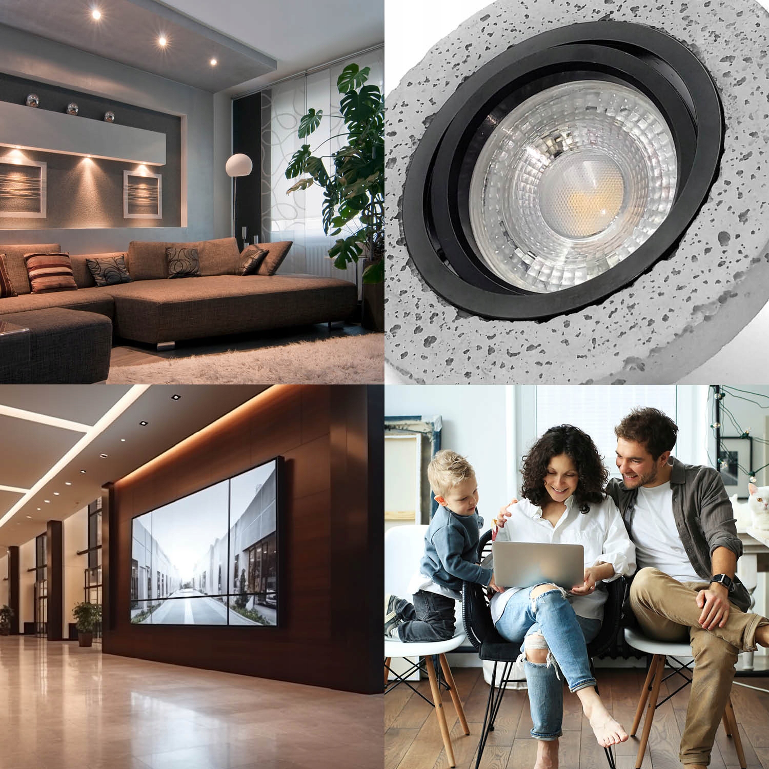 Zestaw 6x oprawa oświetleniowa BARI ROUND BLACK Marka Kobi