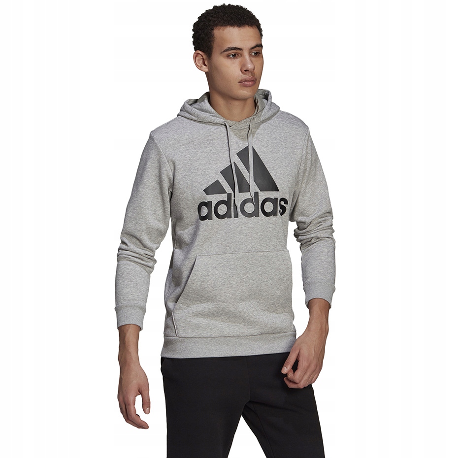 Pánská mikina adidas M Bl Fl Hd šedá GK9577 vel. M