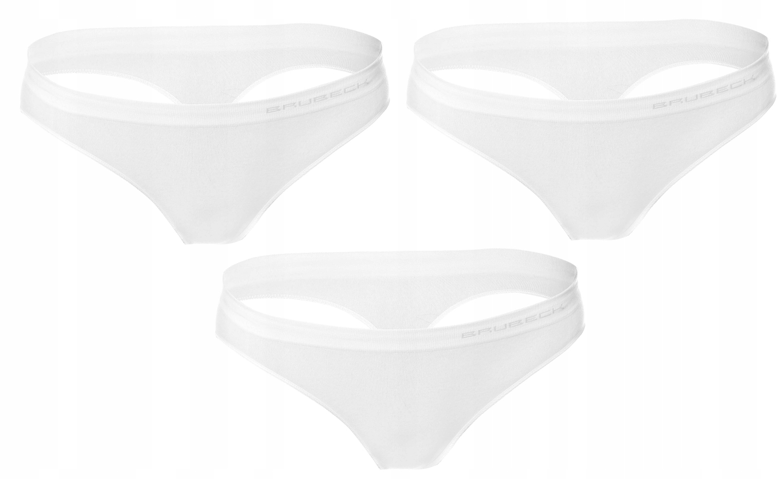 

Bezszwowe Stringi Brubeck Cotton |3-pack|Biały| S