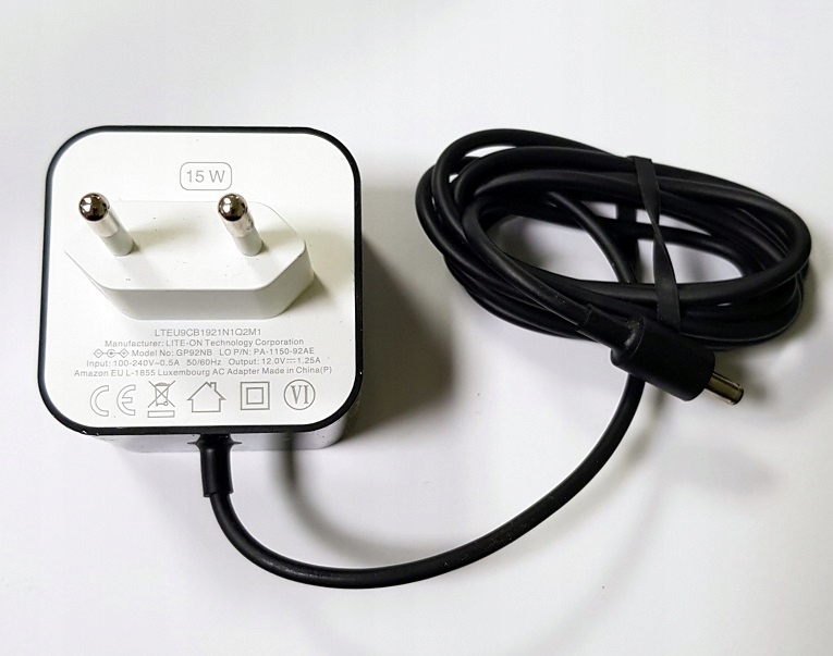 ZASILACZ AMAZON ECHO 12V 1.25A 15W GP92NB