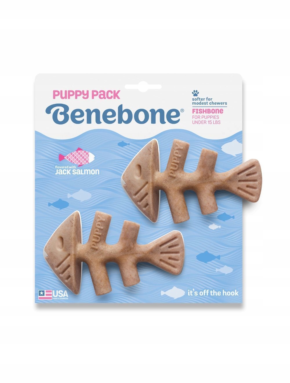 Levně Benebone Fishbone Puppy 2-BALENÍ Mini 12 CM