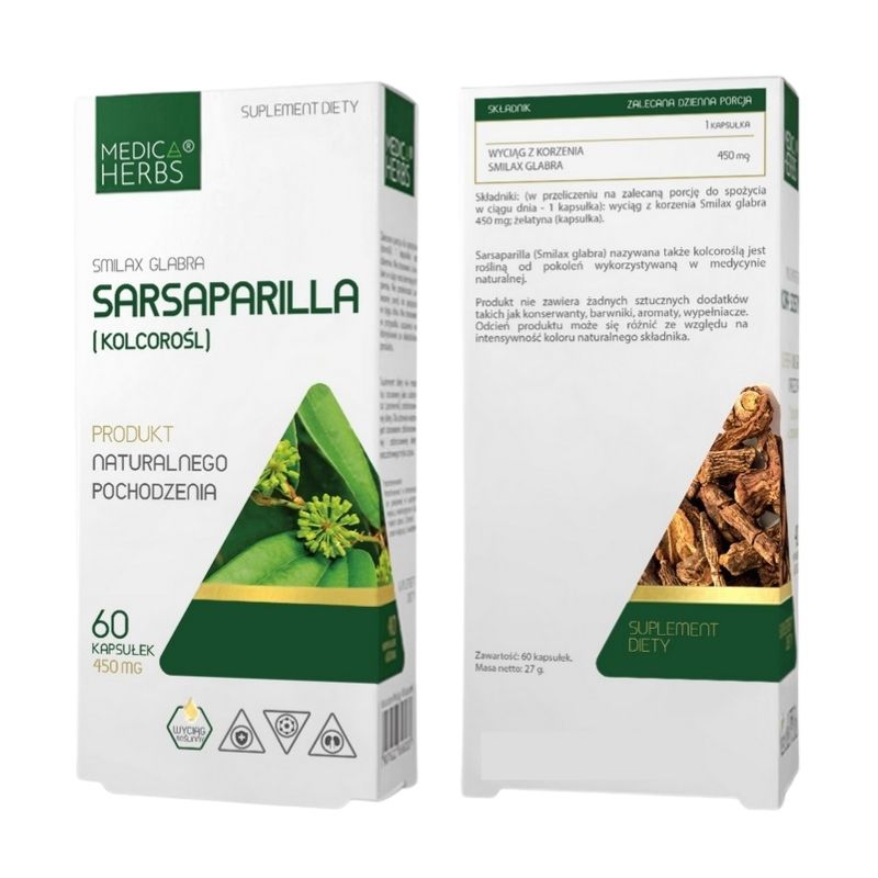 

Sarsaparilla Medica Herbs 450mg 60 kaps.