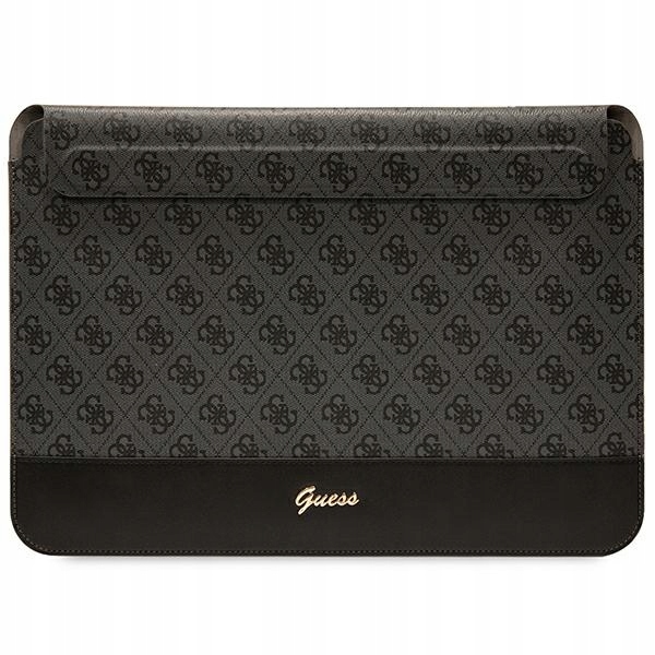 Pouzdro na notebook 14" Guess 4G Stripe Metal Logo Černé