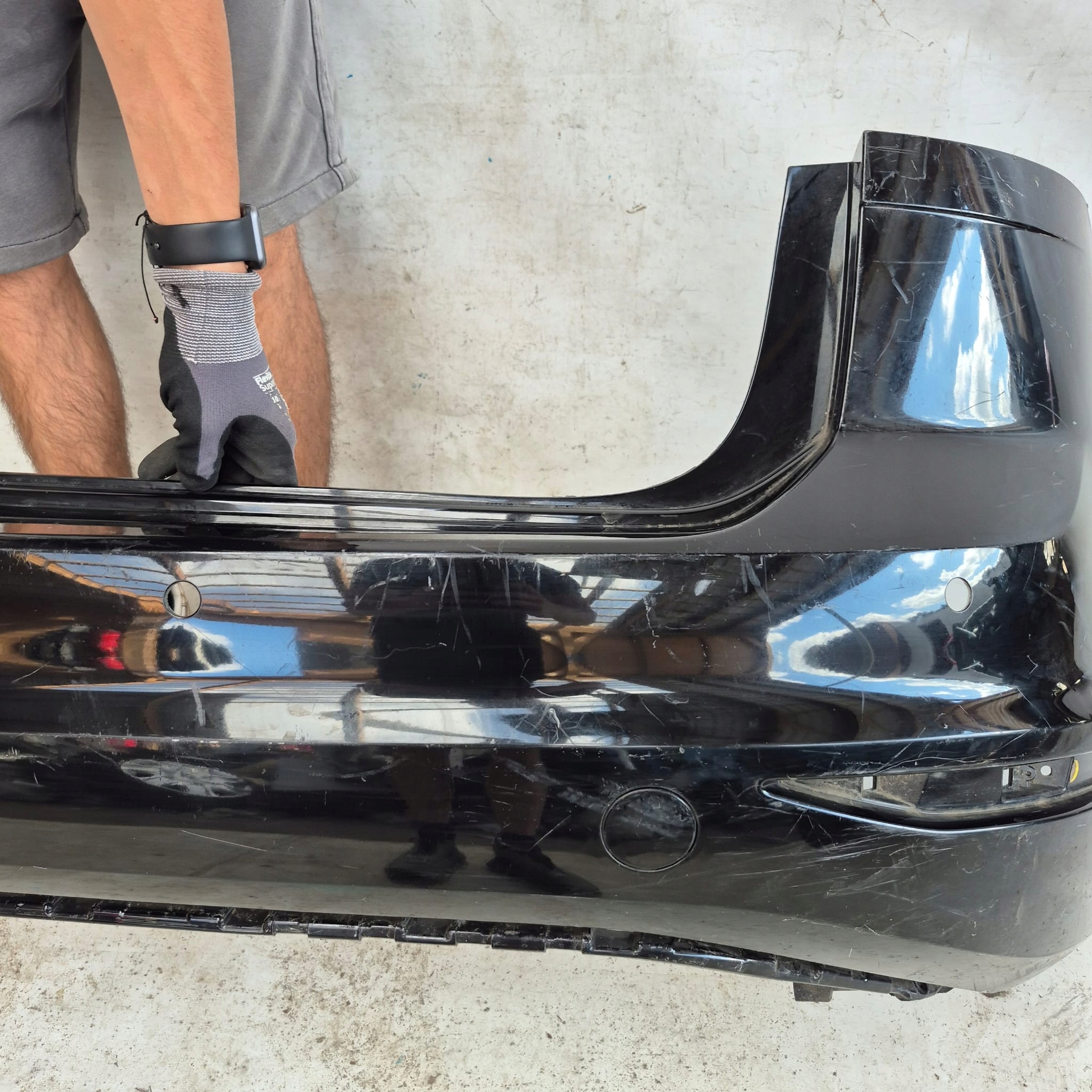 VW GOLF SPORTSVAN 14-18 bumper rear part rear 4XPDC