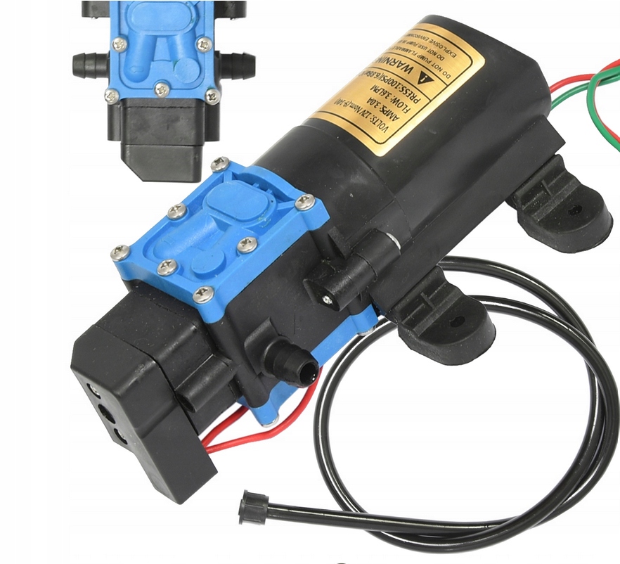 Pompa Do Opryskiwacza Aku 12V Wyjście 10mm Funkcja Start Stop Wężyk