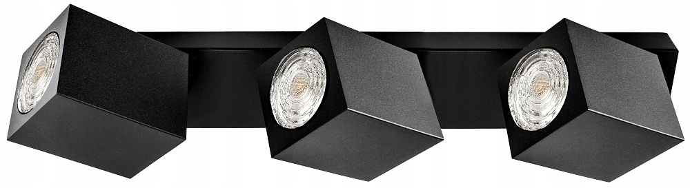 

Lampa oprawa kinkiet Oscar czarna 3 x gu10 do led