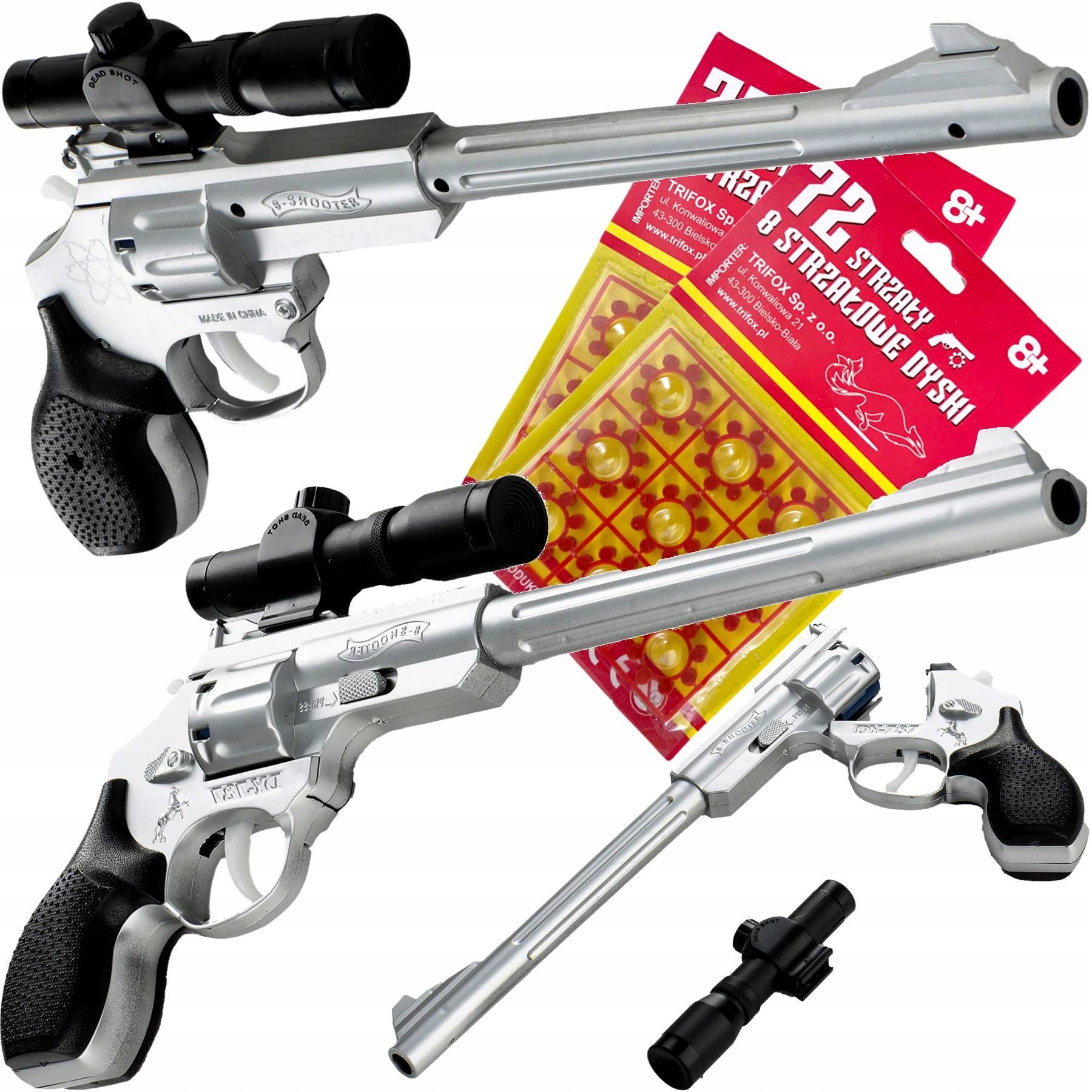 

Pistolet Na Kapiszony Z Lunetą Magnum Spłonka x144