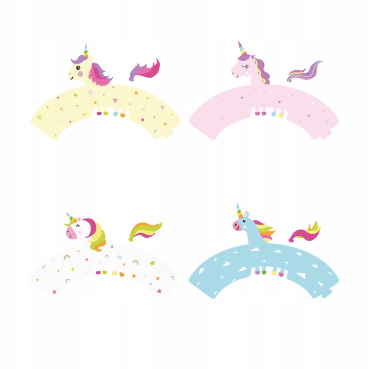 Papilotki do babeczek jednorożec muffinki foremki Marka PartyPal